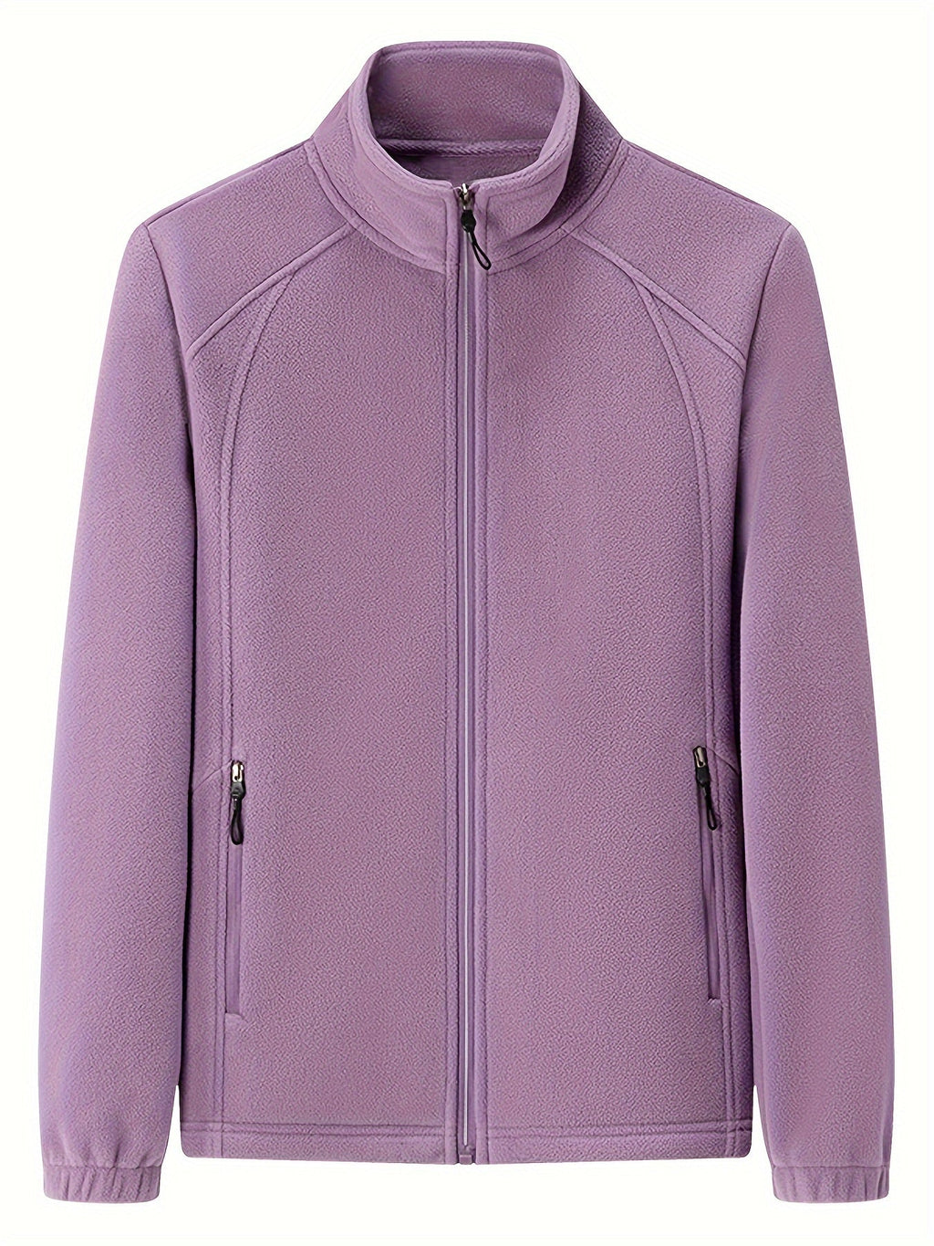 JO | Plush women's outdoor jacket with stand-up collar and long sleeves