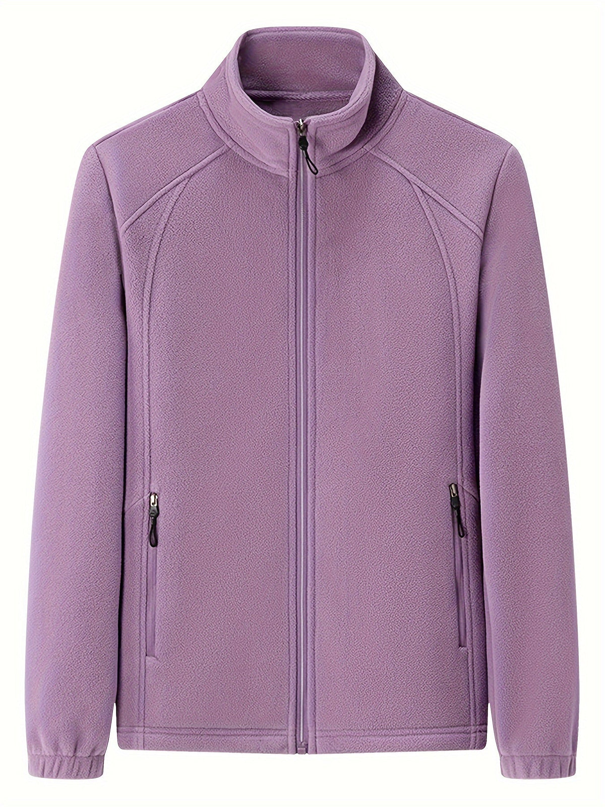 JO | Plush women's outdoor jacket with stand-up collar and long sleeves