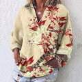 Comstylish Floral Poster Art Pattern Women's Tops