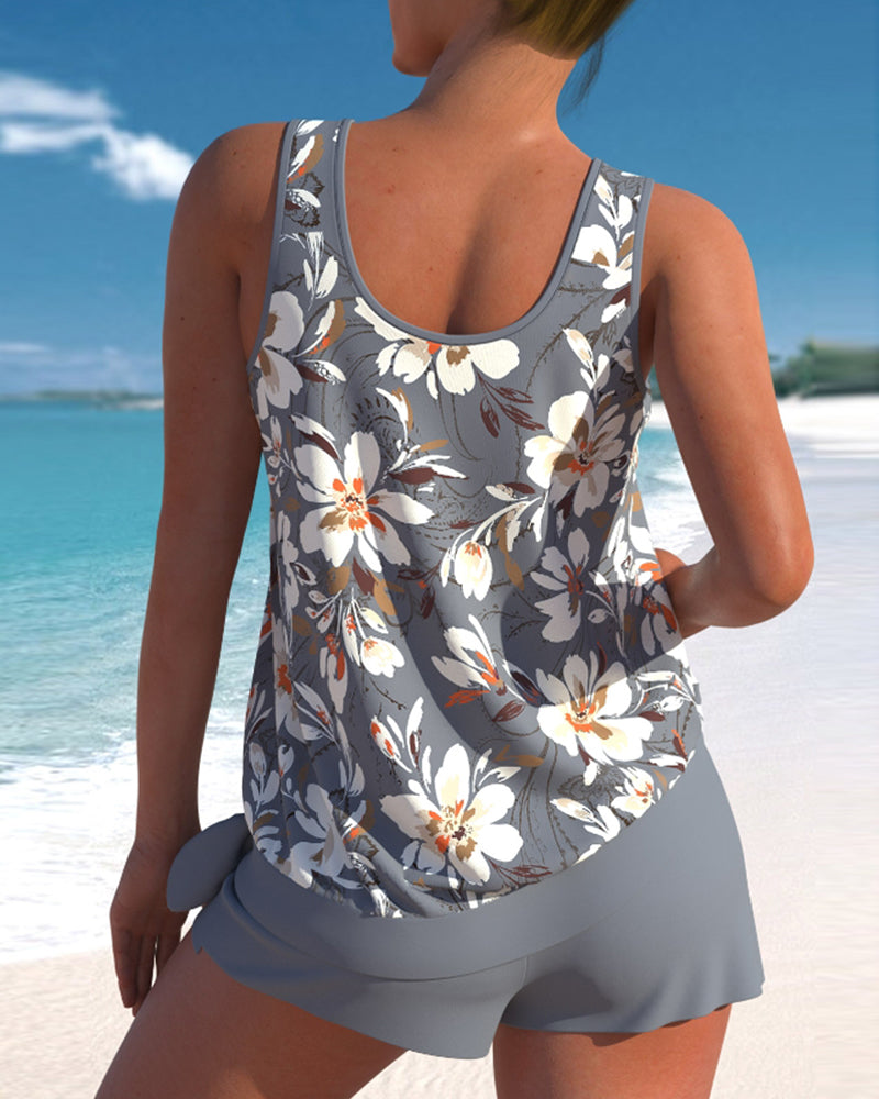 KS | Tankini with floral print