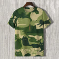 Men's Camo Cat Art Pattern Print T-shirt elevenforest