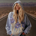 Comstylish Bohemian Vintage Iris Pattern Hoodie