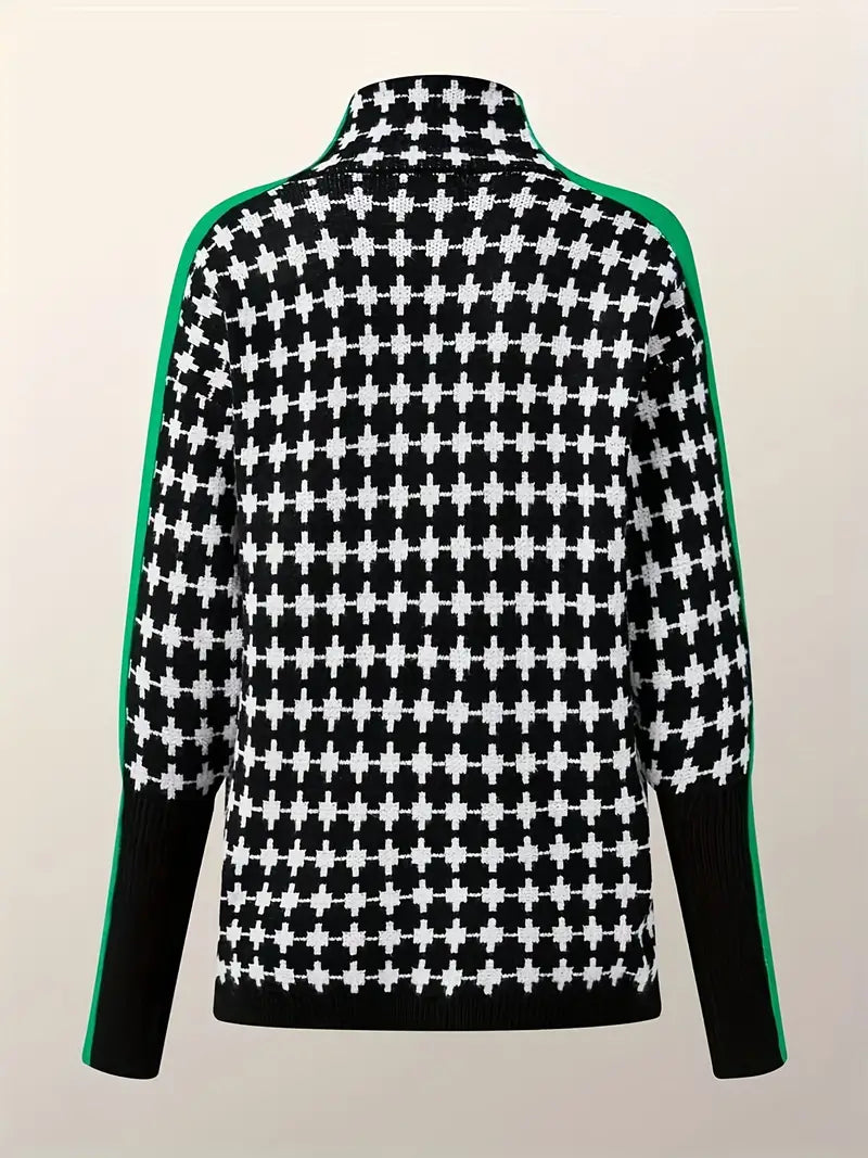 JO | Turtleneck sweater with all-over pattern