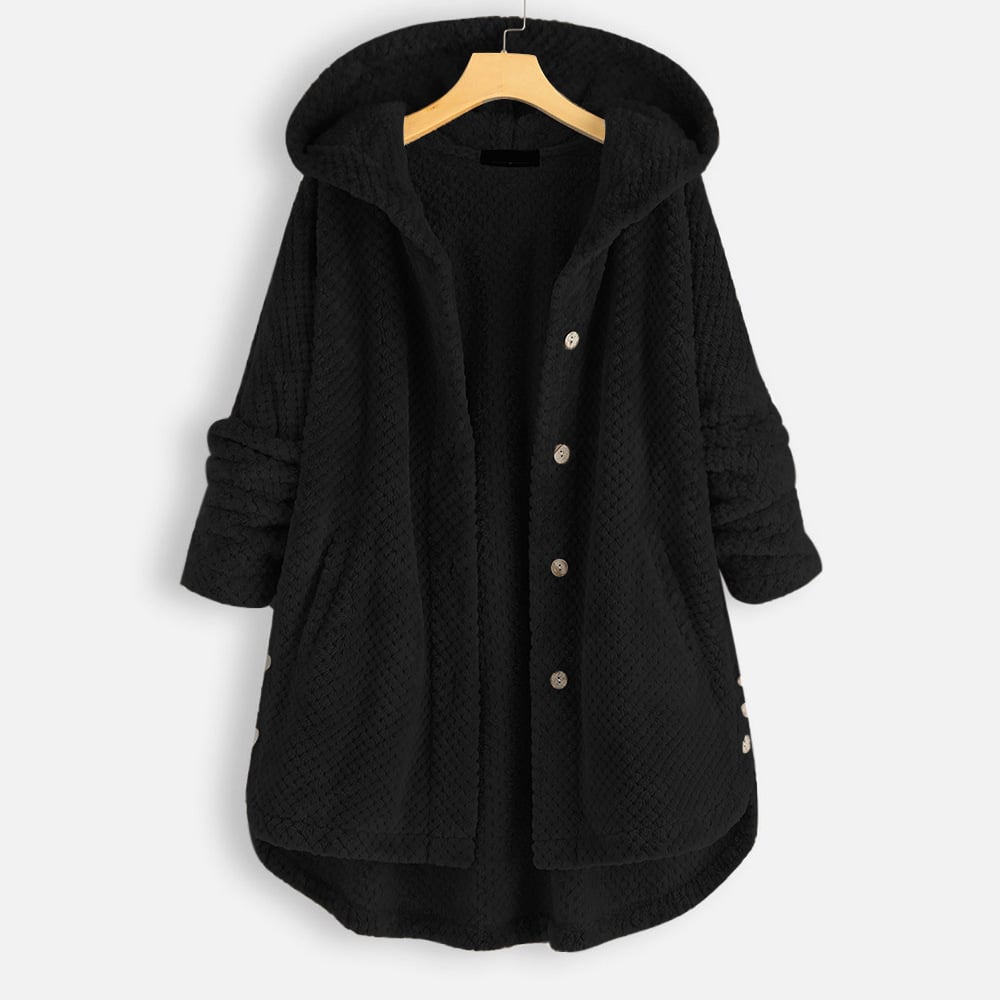 JO | warm teddy jacket with hood