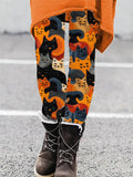 Wool Felted Cute Cat Cozy Leggings elevenforest