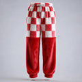 Comstylish Men's Fun Christmas Color-blocked Comfortable Plush Sweatpants