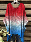 Women's Vintage Cashew Flower Print Casual Top