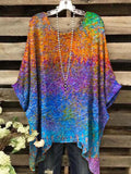 Women's Abstract Colorful Gradient Print Top