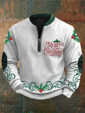 Comstylish Men's Merry Christmas Sweatshirt