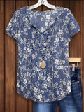 Women's V Neck Loose Fashion Top