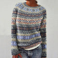 JO | Geometric patterned sweater in vintage style