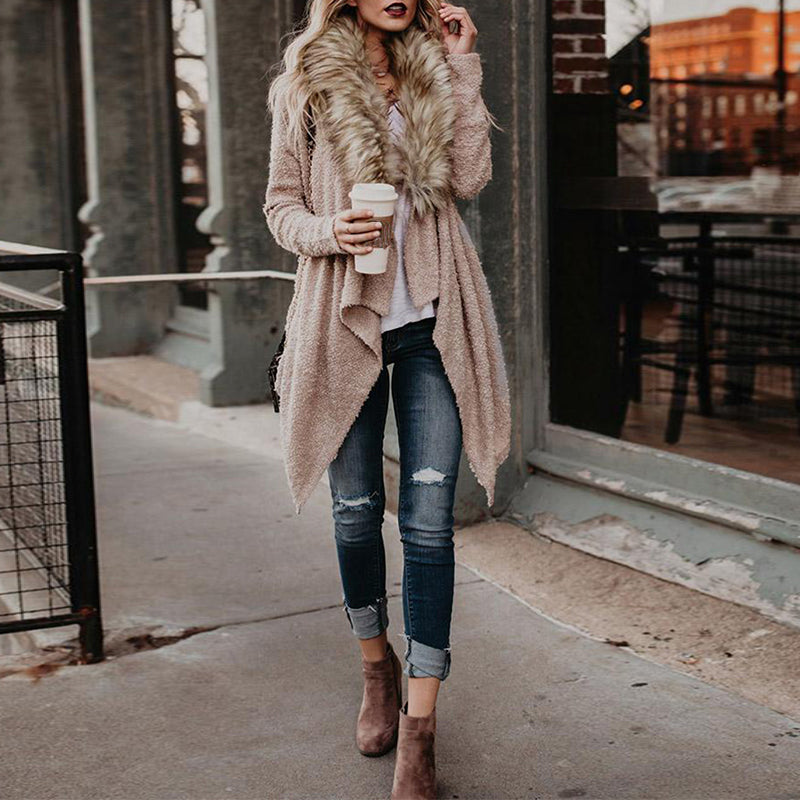 Vintage Furry Long Sleeve Sweater Cardigan elevenforest