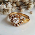 Delicate Artisan Gold Ring