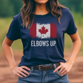 Retro Elbows Up Canada Canada True North Strong And Free Art Pattern T Shirt elevenforest
