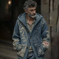 Men's Vintage Floral Gradient Art Jacquard Button Pocket Cardigan Sweater artswardrobe