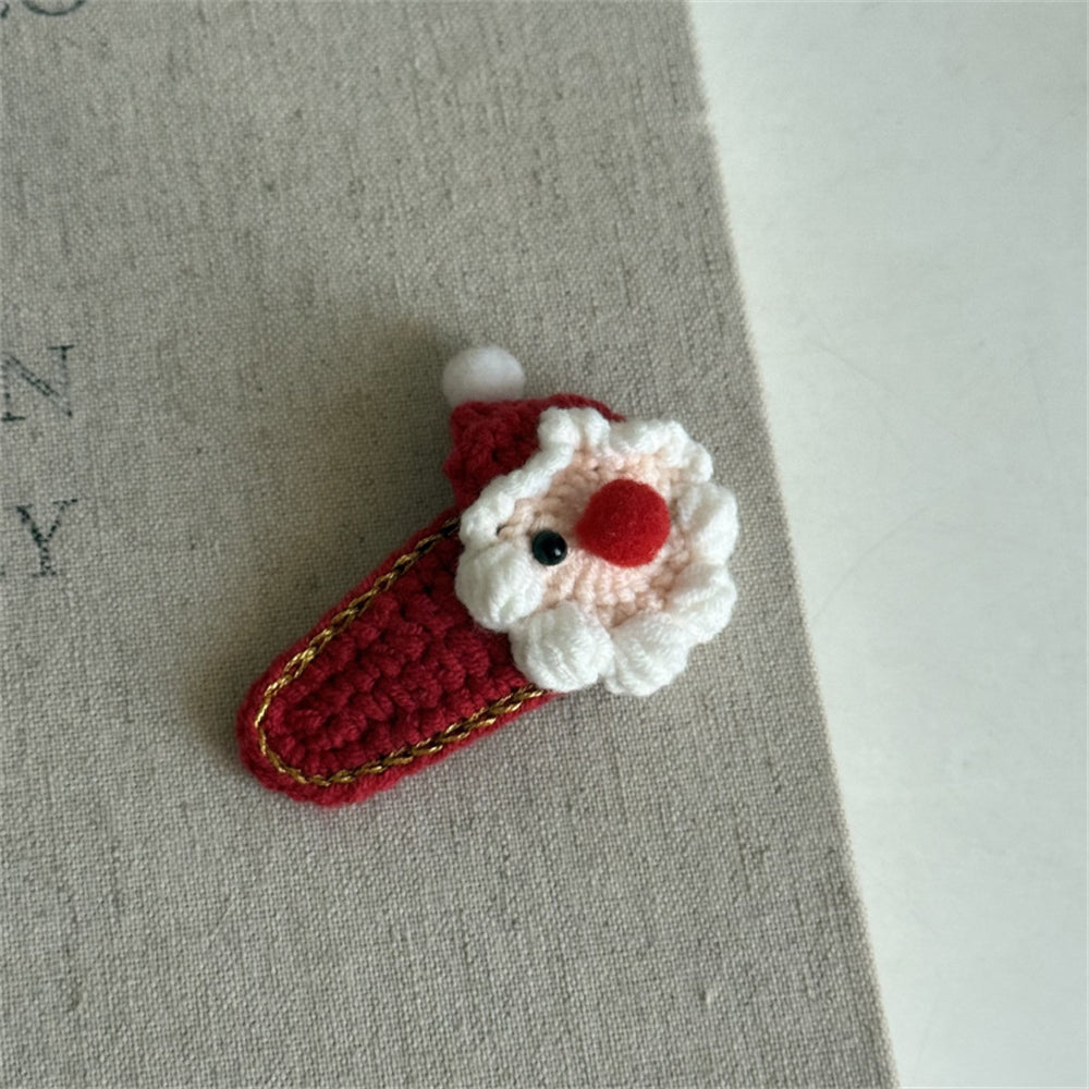 Comstylish Christmas Handmade Crochet Hair Clip