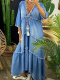 KS | Maxi dress with V-neck