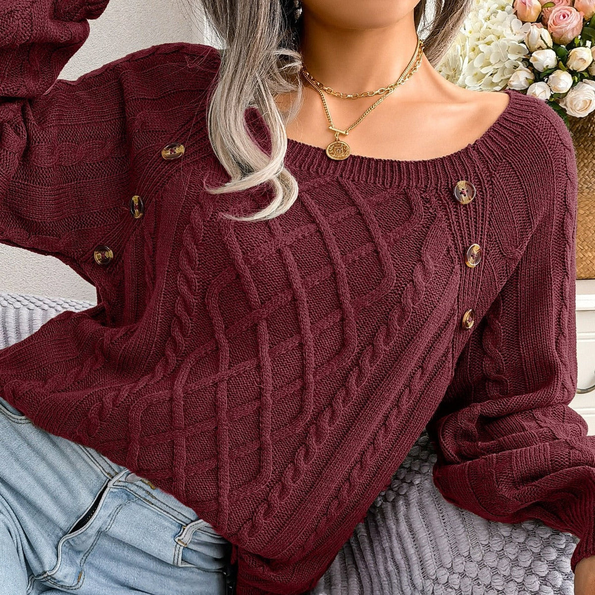 Gracefully Designed Sweater