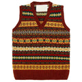 Vintage Floral Style Vest Sweater artswardrobe