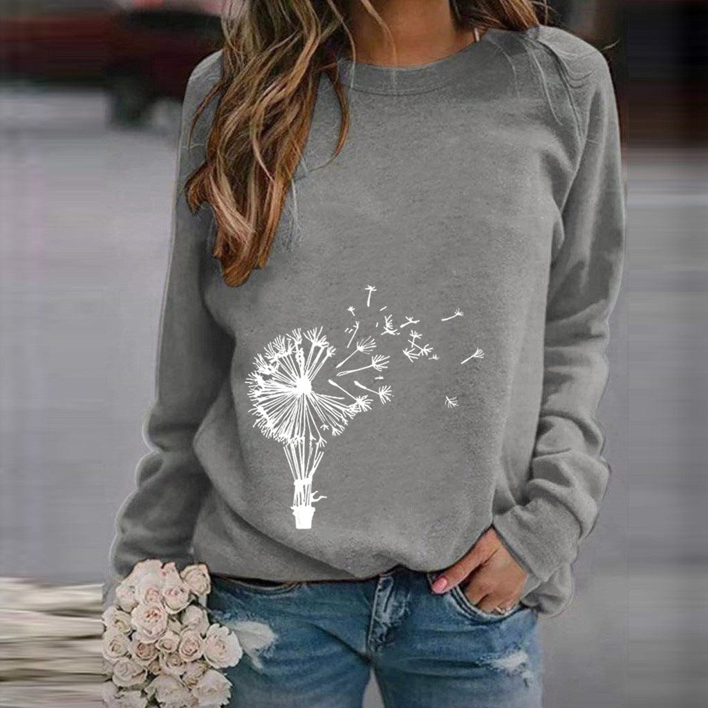 JO | Fashionable sweater with round neckline