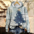 Comstylish Women's Christmas Tree Print Casual Hoodie