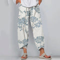Comstylish Floral Print Loose Casual Pants