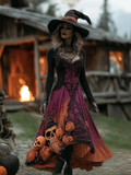 Comstylish Halloween Witch Theme Lady Cosplay Dress
