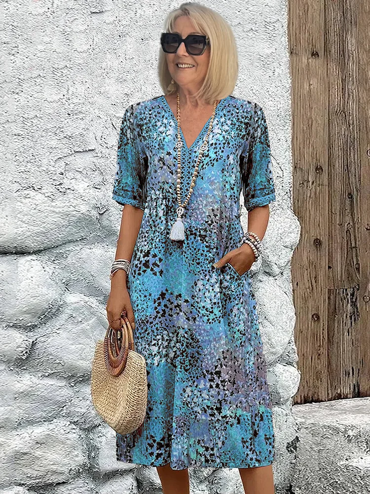 KS | Flattering midi dress for effortless island elegance