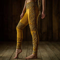 Viking Style Celtic Knot Embroidered Leggings