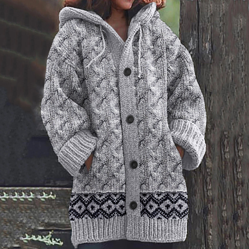 Vintage Fairman Island Knit Jacquard Cardigan Sweater artswardrobe