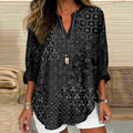 Comstylish Japanese Traditional Sashiko Patchwork Linen Tunic