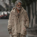 Men's Vintage Floral Art Jacquard Button Cardigan Sweater artswardrobe