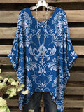 Women's Vintage Floral Print Casual Top