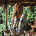 Vintage Bohemian Chiffon Design T-shirt artswardrobe