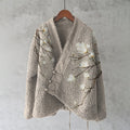 Comstylish Vintage Japanese Art Floral Design Kimono