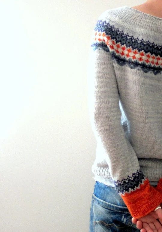 JO | Gray boho-style sweater