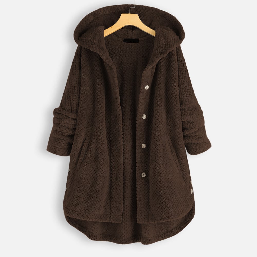 JO | warm teddy jacket with hood