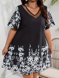 Women's Retro Floral Print Top artswardrobe