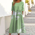 Women's Retro Floral Print Dress artswardrobe