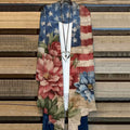 Women's Vintage Independence Day Floral Print Cardigan artswardrobe