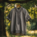 Viking Mythology Celtic Knot Cotton Linen T-shirt artswardrobe