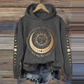 Comstylish Women's Vintage Live By The Sun Love By The Moon Hoodie