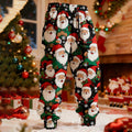 Comstylish Men's Vintage Christmas Santa Claus Pattern Sweatpants
