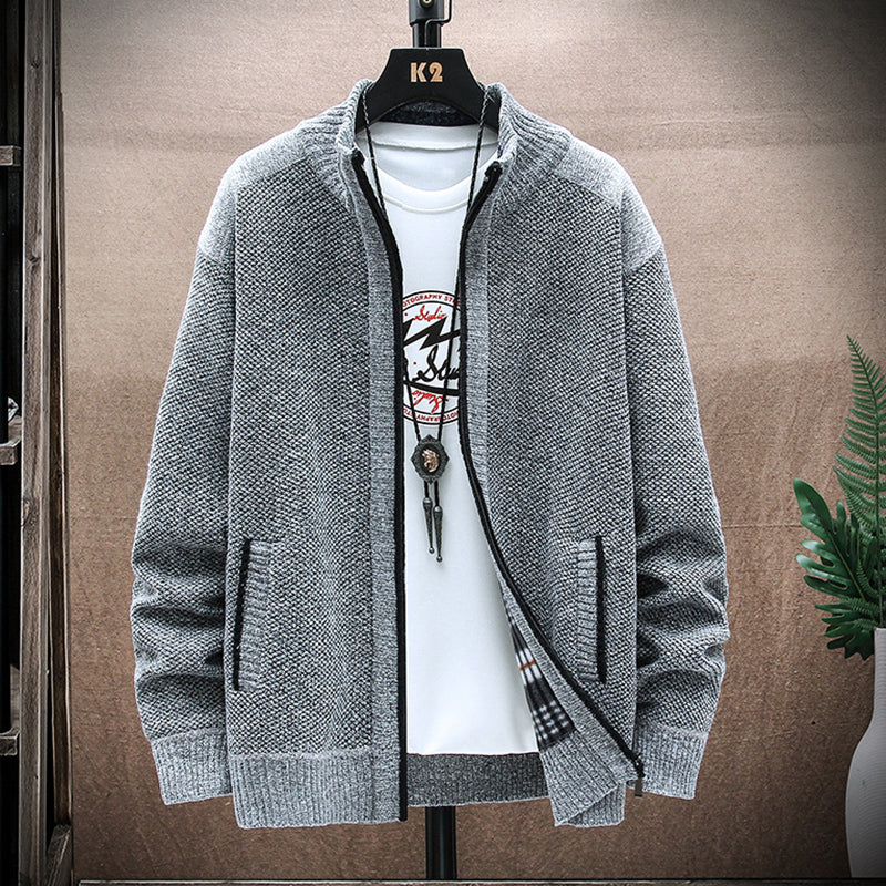 Men's Vintage Knitted Pattern Cardigan Sweater elevenforest