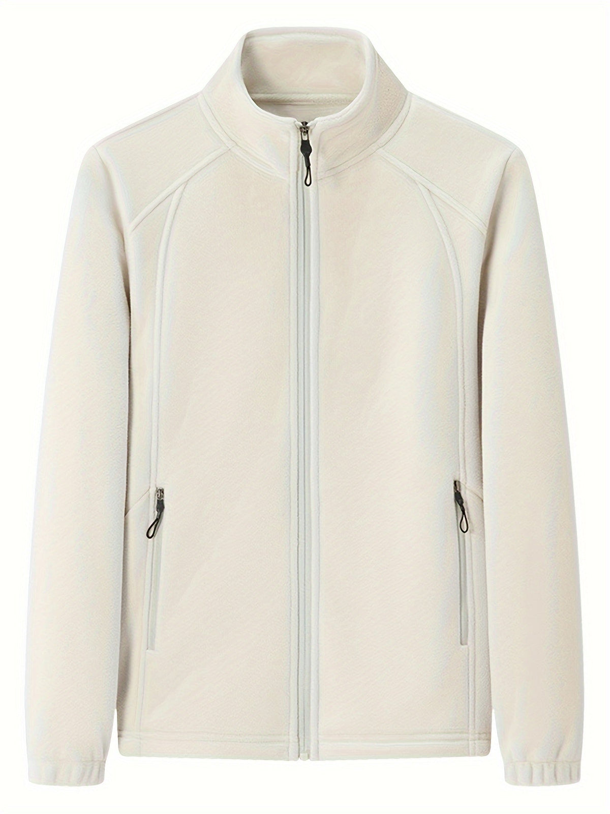 JO | Plush women's outdoor jacket with stand-up collar and long sleeves