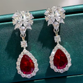 Ruby Royal Drop Earrings