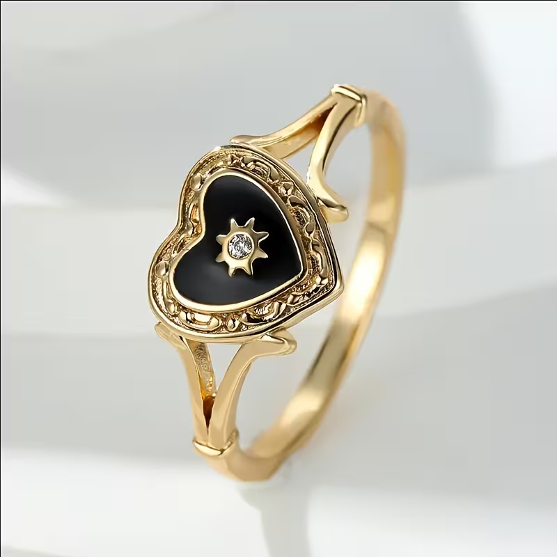 Black Heart Ring