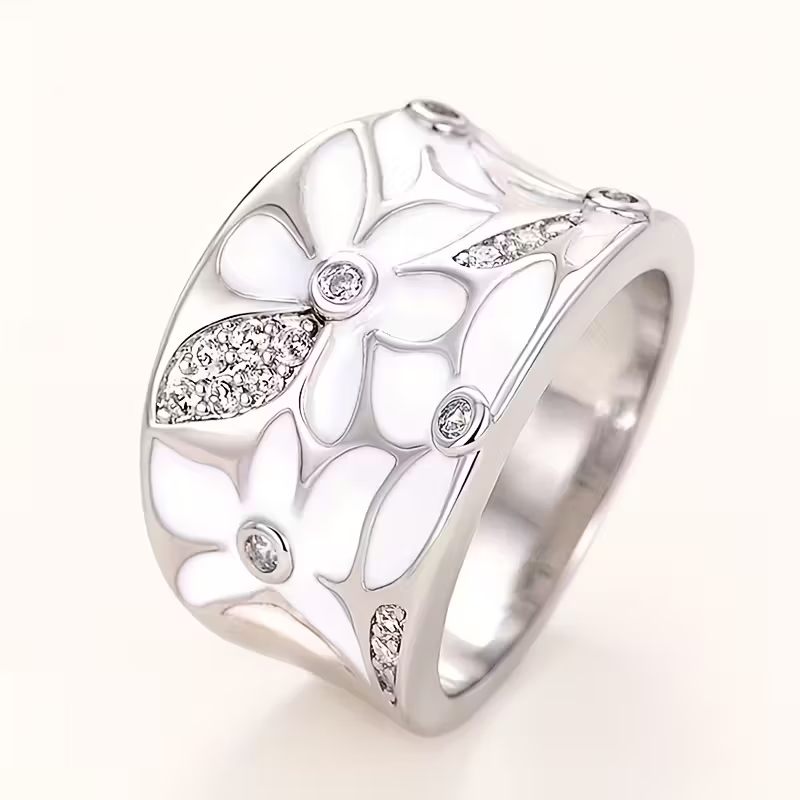 Daisy Wide Ring