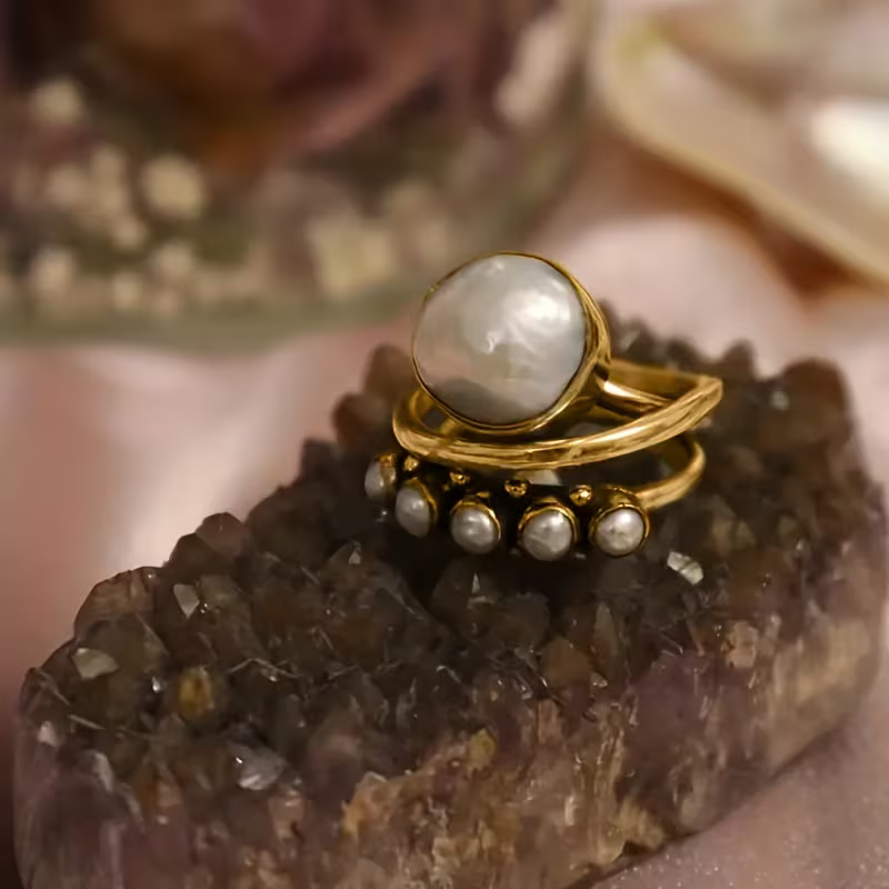 Stunning Pearl Ring for Daily Wear