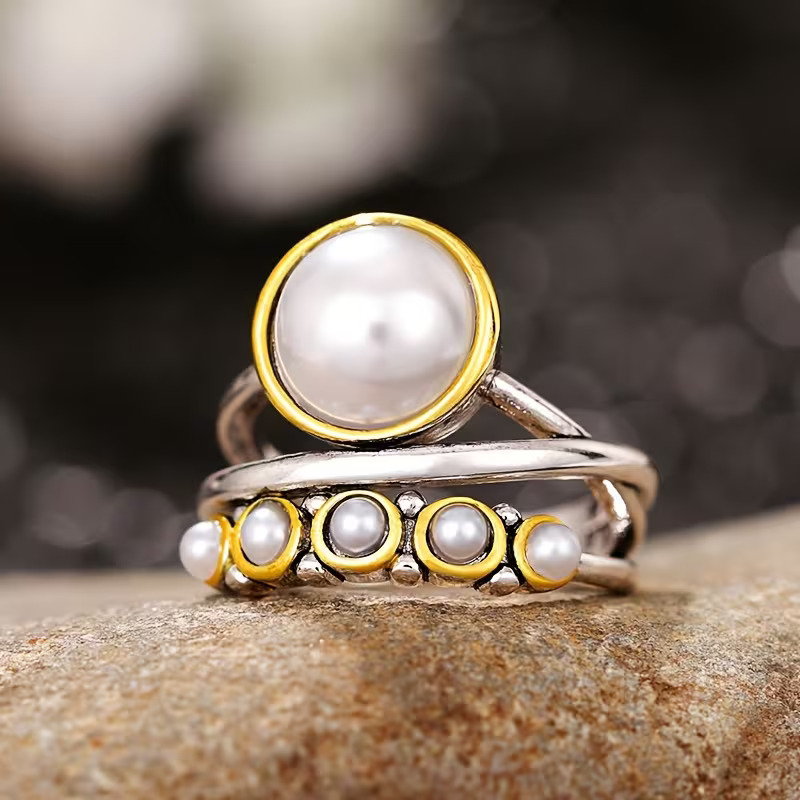Stunning Pearl Ring for Daily Wear